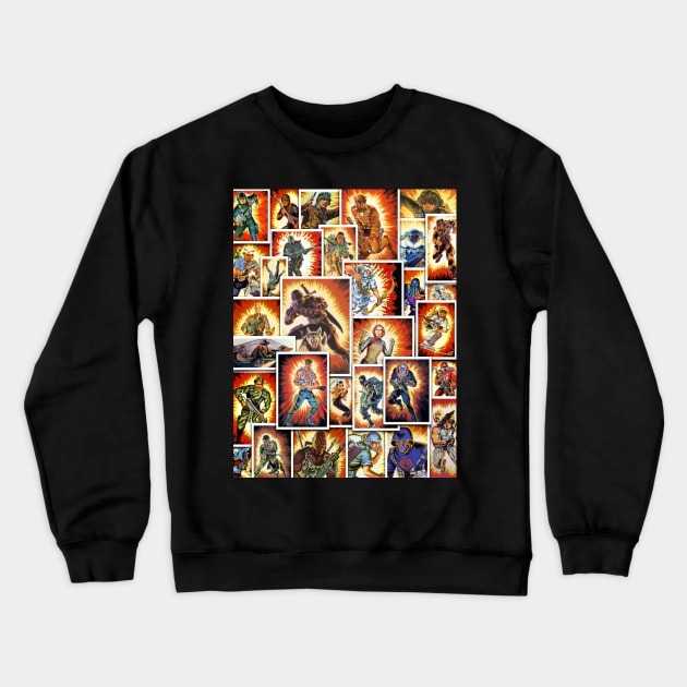 GI Joe card art Crewneck Sweatshirt by CaptainOceanSkydive